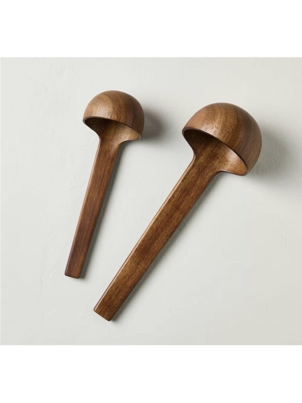 RARE SET OF TWO Wood Soup Ladles - Hearth & Hand with Magnolia NEW